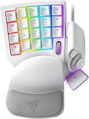 FANTECH Tartarus Pro Wired Left Hand Keypad, 32 Programmable Keys, 8-Way Thumb Arrow Keys and Scroll Wheel,20 Analog Movement Switches,Macro Pad for PC Gaming, for Windows or Mac Computer,silver