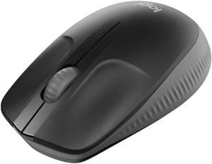 Logitech M190 Wireless Mouse, Office Home Symmetrical Mouse with Wireless Micro Receiver, Full Size, 1000dpi, 3 Buttons, for Windows 10,11, macOS 10.10 or higher, ChromeOS, Linuxblack