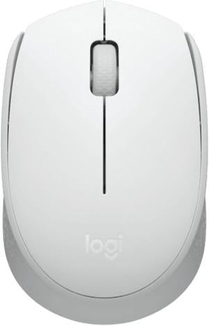 Logitech M172 Wireless Mouse, Office Home Symmetrical Mouse with Wireless Micro Receiver, Full Size, Clean Design, 1000dpi, 3 Buttons, For Windows 10,11, macOS 10.10 or higher, ChromeOS, Linux, white