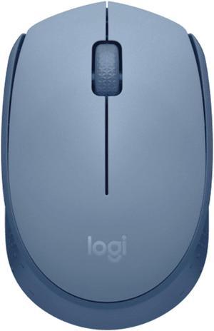 Logitech M172 Wireless Mouse, Office Home Symmetrical Mouse with Wireless Micro Receiver, Full Size, Clean Design, 1000dpi, 3 Buttons, For Windows 10,11, macOS 10.10 or higher, ChromeOS, Linux, blue