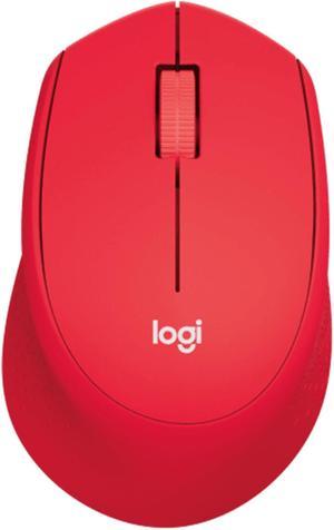 Logitech M280  Wireless Mouse,  Office home Mouse Symmetric Mouse with Wireless Micro Receiver, 1000dpi,3buttons for Windows® 7 or later/macOS 10.11 or later/ChromeOS, Right Handed, red