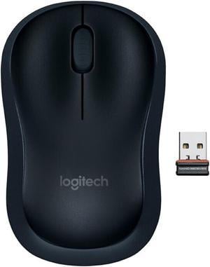 Logitech B175 Silent Wireless Mouse with Wireless Micro Receiver Symmetrical Mouse for Office Home, 1000dpi, 3 Buttons,For Windows  7/8/10/11, macOS 10 or higher, ChromeOS, Linux, black