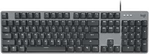 LOGITECH K845 Mechanical backlight wired gaming Keyboard, Aluminum wired mechanical keyboard with optional key spindle, for Windows® 10,11 or higher, 5 backlight, 104keys,  black( tea shaft)