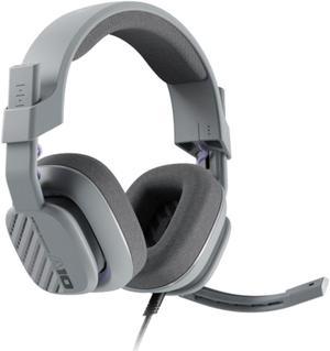 Logitech ASTRO Gaming A10 Wired Gaming Headset, Lightweight and Damage Resistant, ASTRO, 3.5 mm Audio Jack, for Xbox Series X|S, Xbox One, PS5, PS4, Nintendo Switch, PC, Mac- grey