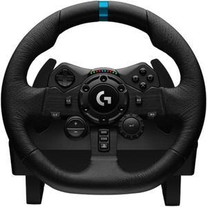 Logitech G923 Gaming Steering Wheel for PS, Rotates 900 Degrees, Dual Motor Force Feedback Technology, Dual Motors for TRUEFORCE, Thermal Protection, PS Compatible, Black