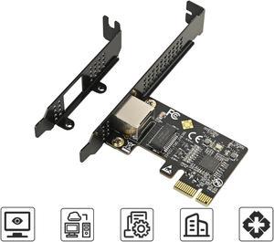 locrest PCIe Single Port 5G NIC RJ45 Electrical Port NIC, Bus Type PCI Express, Chipset ID RTL8126, Black