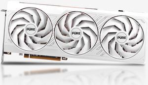 SAPPHIRE Tech PURE  Radeon RX 7700 XT 12GB Gaming Graphics Card,  RDNA 3, PCIe 4.0, 16GB GDDR6, HDMI 4K, DisplayPort 2.1a,  192 bit, 18 Gbps, Digital Power Design, High TG Copper, white