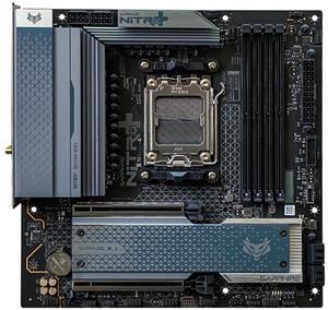 Sapphire Tech NITRO+ B650M WIFI Motherboard, Desktop Motherboard,  for AMD Razorback 9000/8000/7000 series processor, WIFI6+Bluetooth 5, A.M.D B650, AM5, 1*PCIE5.0x16,1*PCIE4.0x4, 1*HDMI, 1*DP