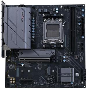Sapphire Tech PULSE  B650M Motherboard, Desktop Motherboard, for AMD Razorback 9000/8000/7000 Series Processors, Wired Networking, AMD B650, AM5, 1*PCIE5.0x16,1*PCIE4.0x4, 1*HDMI, 1*DP
