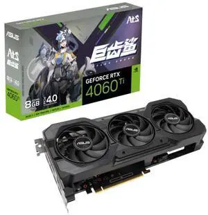 ASUS ATS Gaming GeForce RTX 4060 Ti  Gaming Graphics Card (PCIe 4.0, 8GB GDDR6, DLSS 3, HDMI 2.1a, DisplayPort 1.4a) ATS-RTX4060TI-8G-V2-GAMING, Refurbish Card