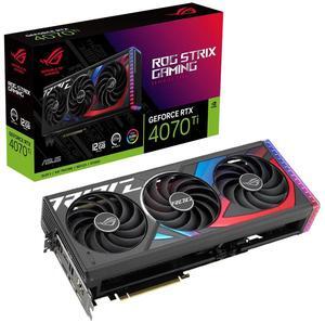 ASUS ROG Strix NVIDIA GeForce RTX 4070 Ti Gaming Graphics Card (PCIe 4.0, 12GB GDDR6X, HDMI 2.1a, DisplayPort 1.4a) ROG-STRIX-RTX4070TI-12G-GAMING