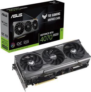 ASUS TUF Gaming GeForce RTX 4070 SUPER OC Edition Gaming Graphics Card (PCIe 4.0, 12GB GDDR6X, DLSS 3, HDMI 2.1a, DisplayPort 1.4a) TUF-RTX4070S-O12G-GAMING