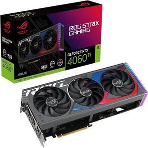 ASUS ROG Strix GeForce RTX 4060 Ti Gaming Graphics Card (PCIe 4.0, 8GB GDDR6, DLSS 3, HDMI 2.1, DisplayPort 1.4a) ROG-STRIX-RTX4060TI-8G-GAMING