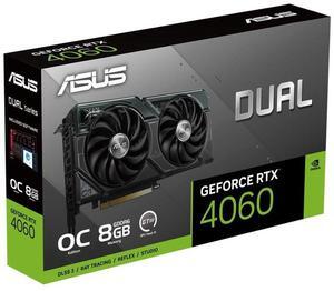 ASUS RTX 4060 8GB RTX 4060 EVO OC GDDR6 DUAL-RTX4060-O8G-EVO Video Graphics Card