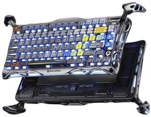 Gravastar GS K1 PRO Cyber Mirage 75% Layout Tri-Mode Mechanical Keyboard | Wireless/Wired/Bluetooth 5.0, Gasketed Customizable Aluminum Frame, Multi-OS Support (Win/Mac/iOS/Android), 8000mAh Battery