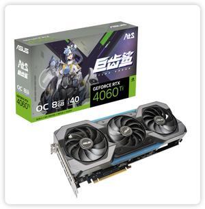 ASUS ATS Gaming GeForce RTX 4060 Ti OC Gaming Graphics Card (PCIe 4.0, 8GB GDDR6, DLSS 3, HDMI 2.1a, DisplayPort 1.4a) ATS-RTX4060TI-O8G-GAMING