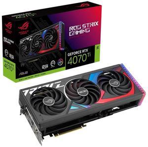 ASUS ROG Strix NVIDIA GeForce RTX 4070 Ti Gaming Graphics Card (PCIe 4.0, 12GB GDDR6X, HDMI 2.1a, DisplayPort 1.4a) ROG-STRIX-RTX4070TI-12G-GAMING