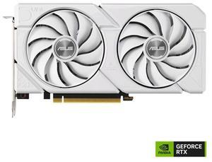 ASUS Dual GeForce RTX 4060 Ti EVO white OC Edition 8GB GDDR6 (PCIe 4.0, 8GB GDDR6, DLSS 3, HDMI 2.1a, DisplayPort 1.4a, Axial-tech fan design, 0dB technology, ) DUAL-RTX4060TI-O8G-EVO-WHITE