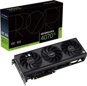 ASUS PROART GeForce RTX 4070 Ti Gaming Graphics Card,  Video Card  (PCIe 4.0, 12GB GDDR6X, HDMI 2.1a, DisplayPort 1.4a),  PROART-RTX4070TI-O12G