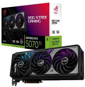 ASUS ROG-STRIX Gaming GeForce RTX 5070 Ti 16GB GDDR7 PCI-Express 5.0 DLSS 4.0 ROG-STRIX-RTX5070TI-O16G-GAMING Graphics Card