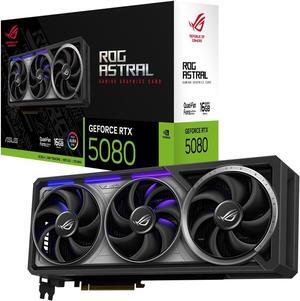 ASUS ROG Astral GeForce RTX 5080 16GB 256-Bit GDDR7 PCI Express 5.0 DLSS 4.0 Graphics Card ROG-ASTRAL-RTX5080-16G-GAMING
