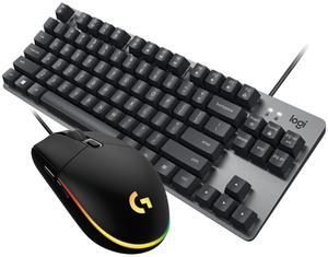Logitech Mouse & Key Set, K835 TKL Mechanical Keyboard (Black) + G102 Wired Gaming Mouse (Black) - 87 Keys, 8000 DPI, RGB Lighting, Durable Build