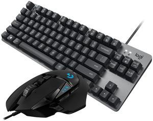 Logitech Mouse & Key Set, K835 Mechanical Keyboard (Black) + G502 HERO Gaming Mouse (25K DPI) - Wired Combo with RGB, 11 Customizable Buttons, Adjustable Weight