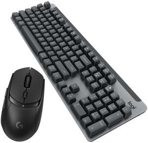 Logitech Mouse & Key Set, K865 Bluetooth Keyboard + G309 Silent Mouse (Black) - Wireless Combo with USB-C Charging, 3-Device Connectivity
