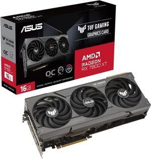 ASUS TUF Gaming RX 7800 XT OC Edition 16GB GDDR6 (PCIe 4.0, 16GB GDDR6, HDMI 2.1, DisplayPort 2.1) TUF-RX7800XT-O16G-GAMING