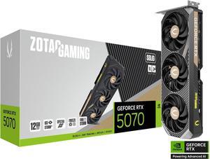 ZOTAC Solid OC GeForce RTX 5070 12GB 192-Bit GDDR7 PCI Express 5.0 DLSS 4.0 Graphics Card ZOTAC GEFORCE RTX 5070 12GB SOLID OC