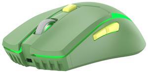 FANTECH Wireless Gaming Mouse,Ergonomic Hand Grips,2.4 GHz wreless Fast charge,RGB Gamer Desk Laptop PC Gaming Mouse, for Windows 7/8/10/11/XP Vista Linux MacOs,Green