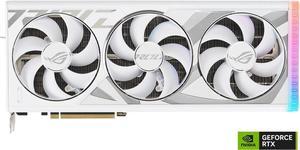 ASUS ROG Strix GeForce RTX 4090 White Edition Gaming Graphics Card (PCIe 4.0, 24GB GDDR6X, HDMI 2.1a, DisplayPort 1.4a) ROG-STRIX-RTX4090-24G-WHITE