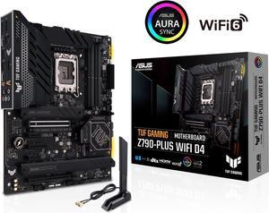 ASUS TUF Gaming Z790-Plus WiFi D4 LGA 1700(Intel14th & 13th &12th Gen) ATX gaming motherboard(PCIe 5.0, DDR4,4xM.2 Slots,16+1 DrMOS, WiFi 6,Intel 2.5Gb LAN, front USB 3.2 Gen 2 Type-C®, Thunderbolt 4(