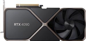 NVIDIA GeForce RTX 4090 Founders Edition Graphics Card 24GB GDDR6X - Titanium and Black