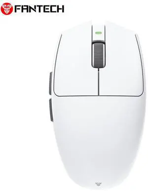 FANTECHARIA II PRO XD7V2P Black Gaming Mouse - 53g,70Hours Battery Life,Pixart 3395 Sensor,Tri- Mode Connectivity,Ultra-Grippy coating,,Ergonomic Design for PC/Computer(White)