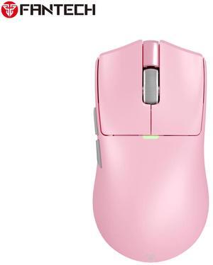 FANTECH TANTO S WG13S Pink Gaming Mouse - 26000DPI, 2.4GHz Tri-mode Connectivity, 44Hours Battery Life,Supports RGBCharging Dock,Pixart 3395 Sensor, Supports 8K Polling Rate(Pink)
