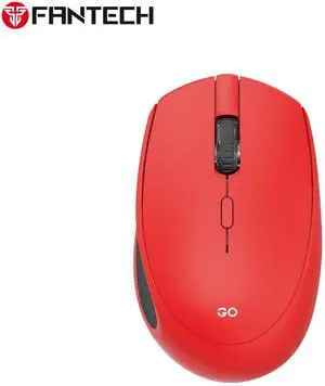 FANTECH GOW193D Red Gaming Mouse -Slient Click,Energy Efficient,Plug & Play Connectivity,1600DPI Adjustable,57g,5 Buttons,Ergonomic Design for PC/Computer(Red)