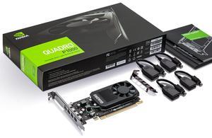 NVIDIA P1000 4GB All-round Professional Card, Boxed Package, GDDR5 Memory,  1253MHz, 128-bit, Bandwidth 80.19 GB/s, High-performance acceleration, AI computing