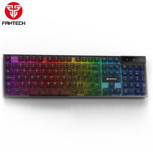 FANTECH SHIKARI K515 Gaming Wired Keyboard,104 Key, Transparent Keycaps,8-Million Keys Lifetime,Rubberdome Switches,Lighting Effect,Multimedia Control ,Adjustable Height