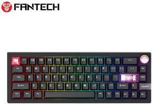 FANTECH MAXFIT 6 MK920,Mechanical Wireless Keyboard,66Key,Tri-Mode Connection, 66-Key Form Factor,PBT Double-Shot Cherry Profile Keycaps,ARGB lighting,Black (Brown switch)