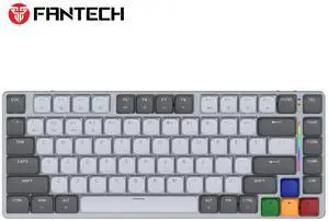 FANTECH SUPER MAXFIT THEME MAXFIT AIR83 MK915,Low-Profile Mechanical Wireless Keyboard,83Key,Super Maxfit,ARGB Lighting,Ultra-Thin Design,Tri-Mode,Grey (brown switch)