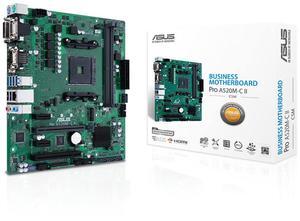 ASUS A520M-C II/CSM Desktop Motherboard - AMD Chipset - Socket AM4 - Micro ATX - Ryzen 3, Ryzen 5, Ryzen 7, Ryzen 9, Ryzen 3 PRO, Ryzen 5 Pro, Ryzen 7 PRO, Ryzen 9 PRO Processor Supported DDR4 SDRAM M