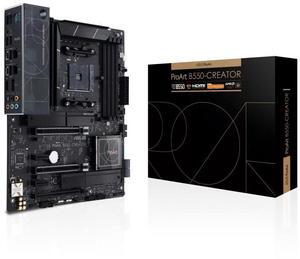 PROART B550-CREATOR AMD B550 Ryzen AM4 ATX Motherboard with PCIe® 4.0, Dual Thunderbolt 4 Type-C Ports,Dual Intel® 2.5Gb Hi-Speed NICs,Dual M.2 with Heatsinks,USB 3.2 Gen 2,Security Management