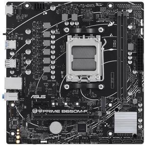 ASUS PRIME B650M-F B650 micro-ATX motherboard,AM5,DDR5,PCIe 4.0, M.2 slot,Realtek 1Gb wired LAN,HDMI,USB 5Gbps Type-A,SATA 6 Gbps,BIOS FlashBack,Aura Sync