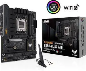 ASUS TUF Gaming B650-Plus - Motherboard - ATX - Socket AM5 - AMD B650 Chipset - USB 3.1 Gen 2, USB 3.2 Gen 2, USB-C 3.2