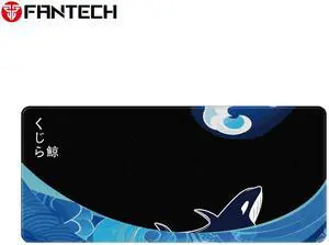 Fantech UMI MP905 Deskmat,Holographic Design, Unique Fabric, Herringbone Rubber Base, Liquid Resistant Surface, ANTI-SLIP BASE (90× 40×0.4cm), Black
