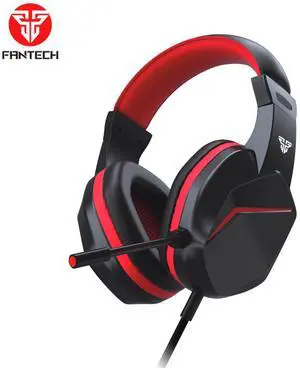FANTECH MARS II HQ54 Gaming Headset,Lightweight But Durable,Noise Canceling Microphone,Equipped with 3.5mm TRRS Jack&Volume Control,Black