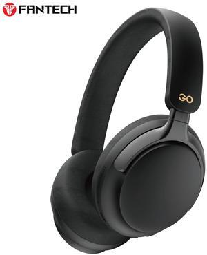 FANTECH GO FLOW WH07A Black ANC Wireless Headset,AI Noise Reduction,35Hours Playback Time,Active Noise Cancelling,Dual-Mode Connection,Lightweight Design,Multi-Device Connection,BT/3.5mm TRS ,Black