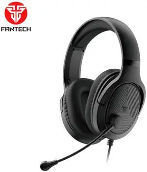 FANTECH TRINITY MH88 Black Multi Platform Gaming Headset,Adjustable Earcup Angle,Noise Caneling Microphone,Adjustable Steel Headband,Foldable Microphone,3.5mm TRRS Jack,Black