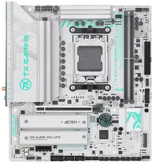 ASUS TX GAMING B650EM WIFI W Motherboard,  AMD Socket AM5 for AMD Ryzen 9000 & 8000 & 7000 Series Desktop Processors*